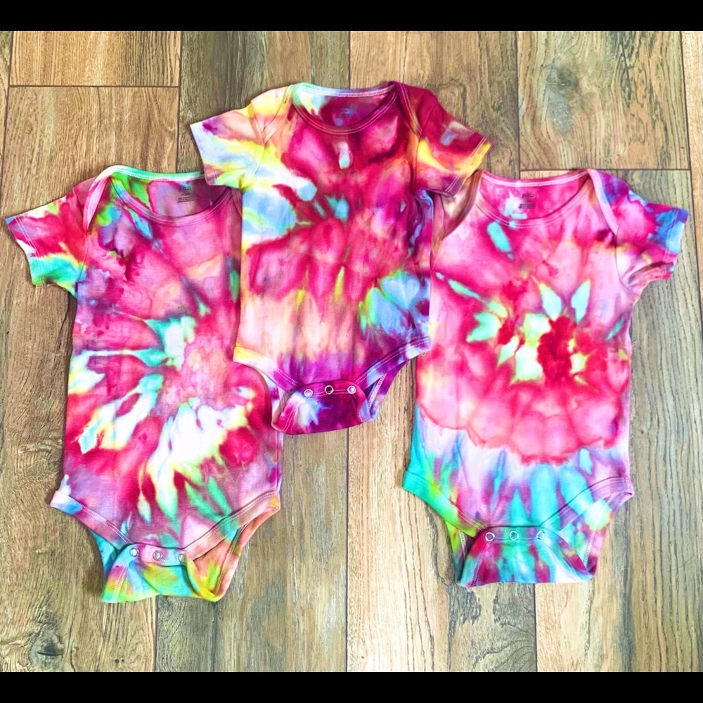 Custom Tie Dye Baby Onesie